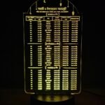 GearUP Acrylic Multicolor Night Lamp (Ramadan Calendar)- Black – 20 pcs