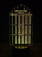 GearUP Acrylic Multicolor Night Lamp (Ramadan Calendar)- Black – 20 pcs