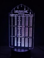 GearUP Acrylic Multicolor Night Lamp (Ramadan Calendar)- Black – 20 pcs - Image 2