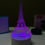 GearUP Acrylic Multicolor Night Lamp (Eiffel Tower) – 20 pcs