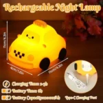 Soft Silicone Touch Control Rechargeable LED Taxi Night Lamp - Image 3