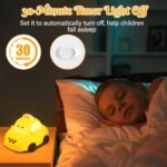 Soft Silicone Touch Control Rechargeable LED Taxi Night Lamp - Image 2