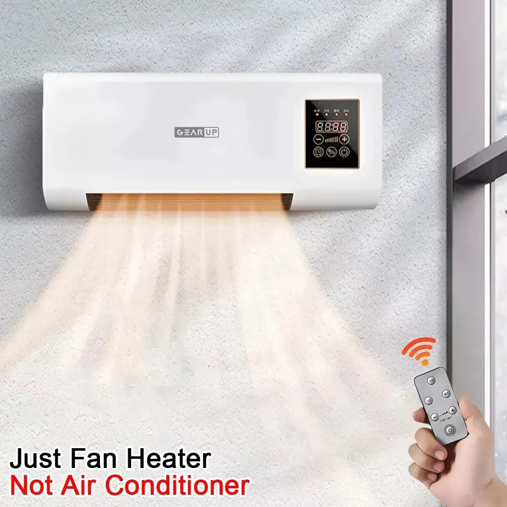 gearup-room-heater- GearUP Remote Controlled AC Style Room Heater – 1800 Watts, Wall or Table Mount - Image 1