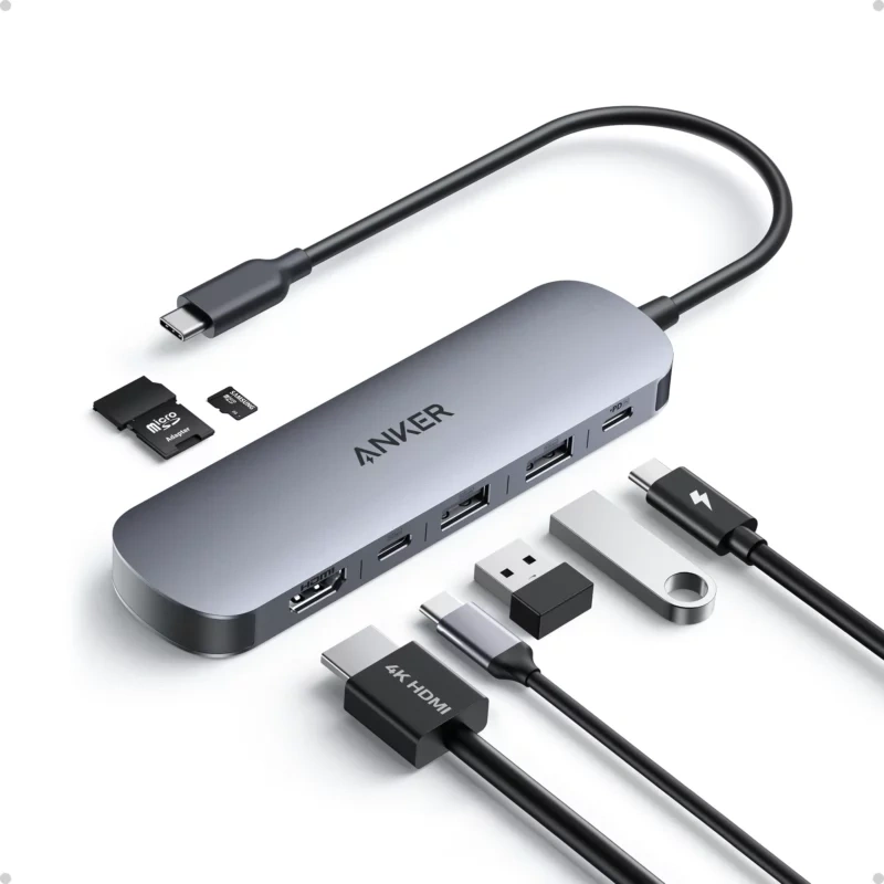Anker USB-C 7 in 1 Multi-Port USB Adapter (A83D2) Anker USB-C 7 in 1 Multi-Port USB Adapter (A83D2) - Image 1