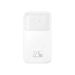 Baseus Comet Series 22.5W 20000mAh Dual Cable Digital Display Power Bank – White Color