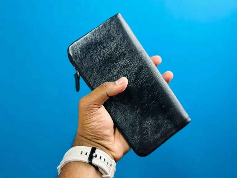 Classic Genuine Leather Trifold Long Wallet – Black Classic Genuine Leather Trifold Long Wallet – Black - Image 1