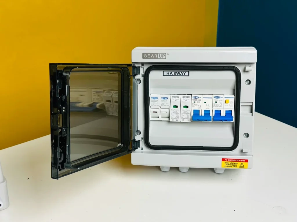 GearUP AC Distribution Box 8 Way (1 in 1 out) GearUP AC Distribution Box 8 Way (1 in 1 out) - Image 1