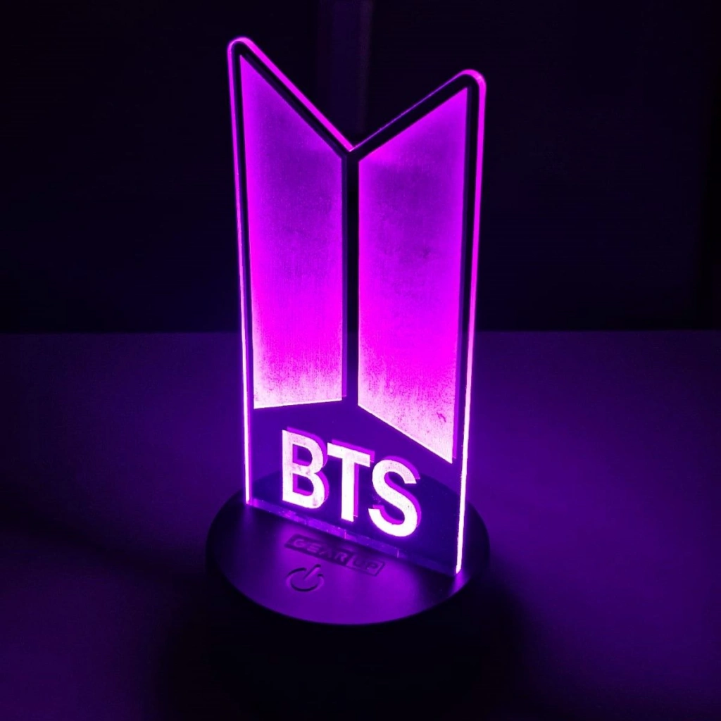 GearUP Acrylic Multicolor Night Lamp (BTS) – WHITE – 20 pcs GearUP Acrylic Multicolor Night Lamp (BTS) – WHITE – 20 pcs - Image 1