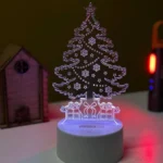 GearUP Acrylic Multicolor Night Lamp (Christmas Tree) – WHITE – 20 pcs