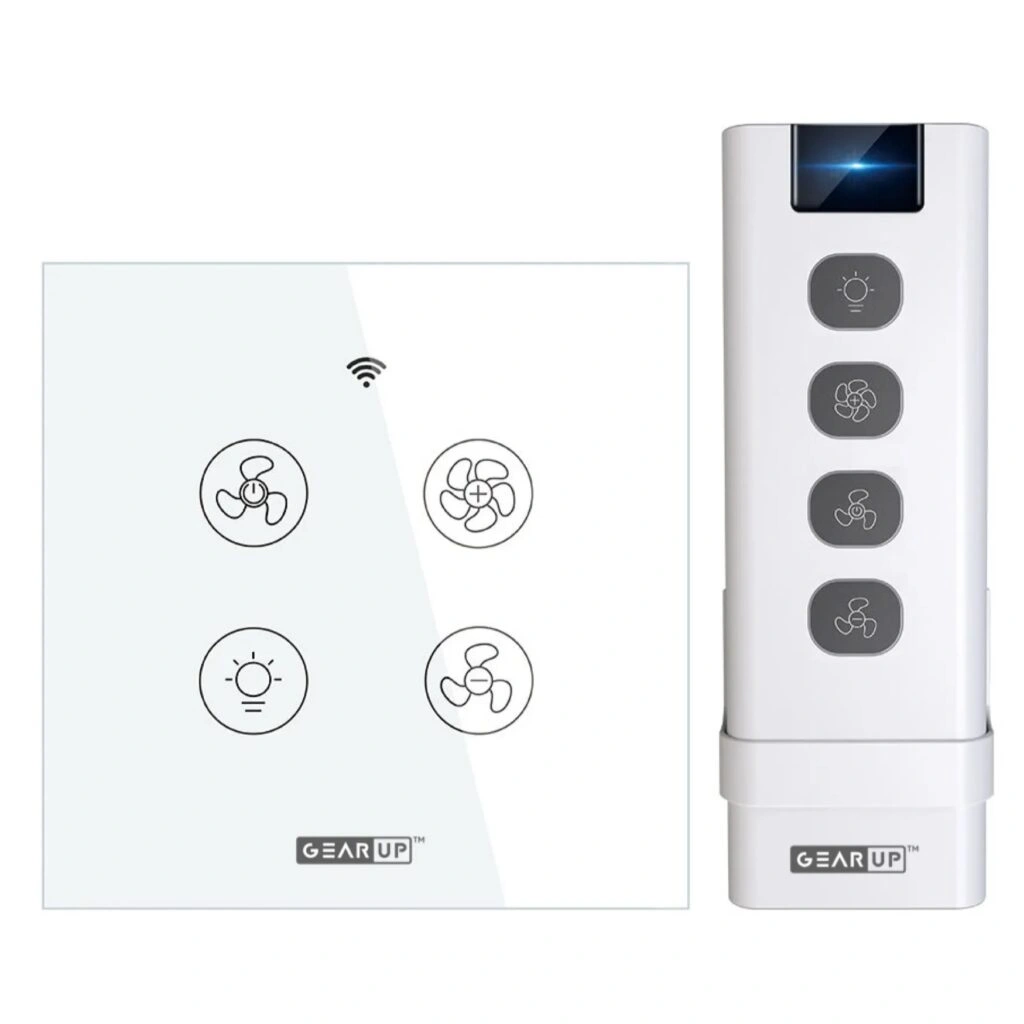 GearUP Wi-Fi Ceiling Fan GearUP Wi-Fi Ceiling Fan Speed Controller & Light Switch — Smart TUYA/Smart Life App Control with Remote - Image 1