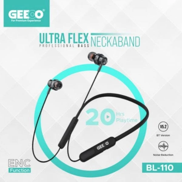Geeoo BL-110 Ultra Flex ENC Neckband Geeoo BL-110 Ultra Flex ENC Neckband - Image 1
