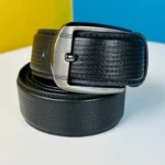Genuine Leather Belt- Black (GearUp1003)
