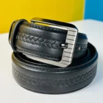 Genuine Leather Belt- Black (GearUp1005)