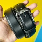 Genuine Leather Belt- Black (GearUp1006)