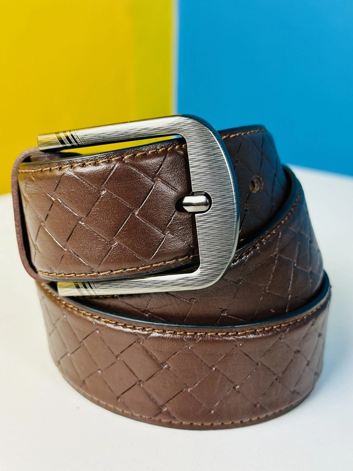 Genuine Leather Belt- Brown (GearUp1001) Genuine Leather Belt- Brown (GearUp1001) - Image 1