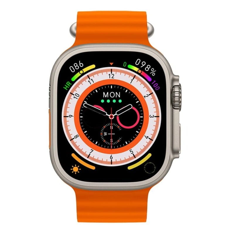 HK9 Ultra AMOLED Smartwatch ChatGPT Smartwatch – Orange Color HK9 Ultra AMOLED Smartwatch ChatGPT Smartwatch – Orange Color - Image 1