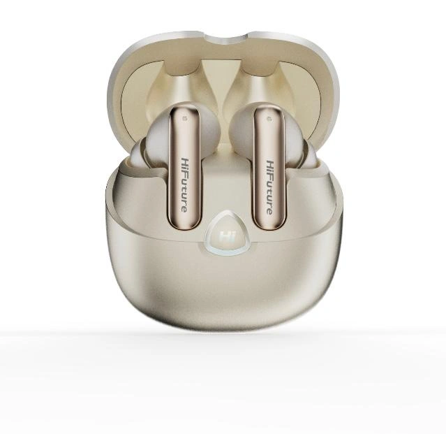 HiFuture Sonic Air Enc True Wireless Earbuds – Gold HiFuture Sonic Air Enc True Wireless Earbuds – Gold - Image 1