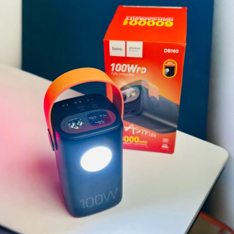 Hoco DB160 60000mAh 100W PD Fast Charging Power Bank Hoco DB160 60000mAh 100W PD Fast Charging Power Bank - Image 1