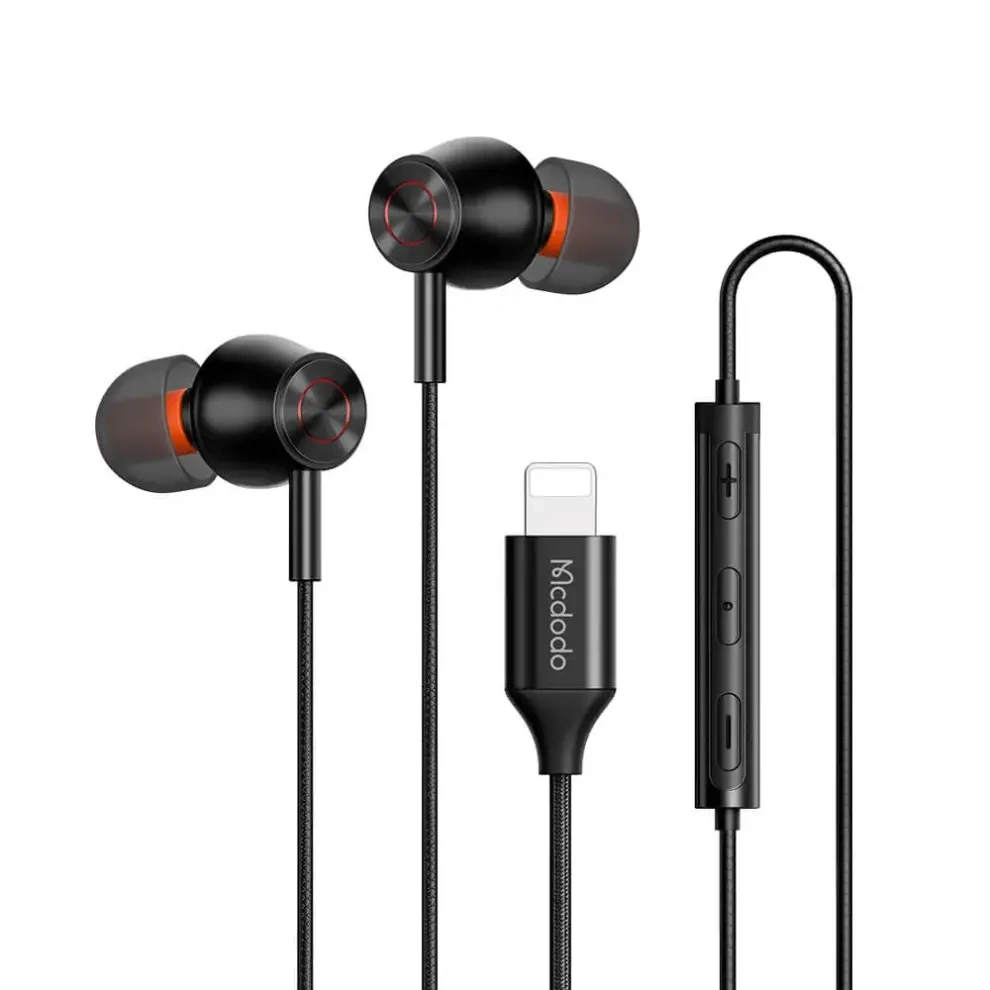 Hoco HB45 2 In 1 OTG Card Reader (USB3.0- 5Gbps) Mcdodo Stereo Earphone for Lightning (HP-3480) - Image 1