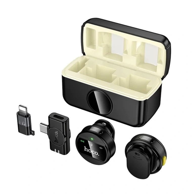 Hoco L22 Bright 2-in-1 wireless Microphone with Case Hoco L22 Bright 2-in-1 wireless Microphone with Case - Image 1