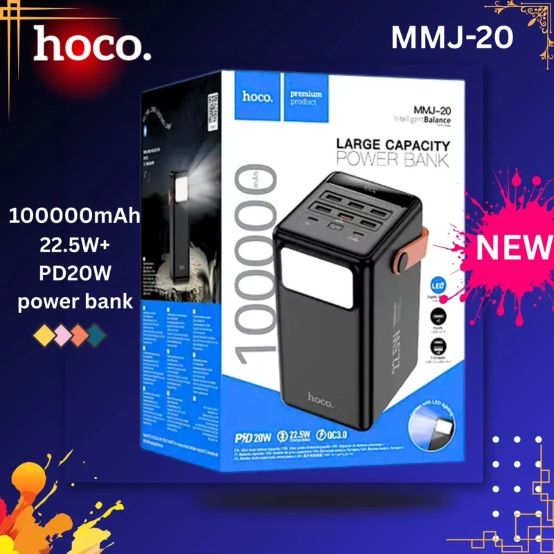 Hoco MMJ-20 22.5W 100000mAh Power Bank Hoco MMJ-20 22.5W 100000mAh Power Bank - Image 1