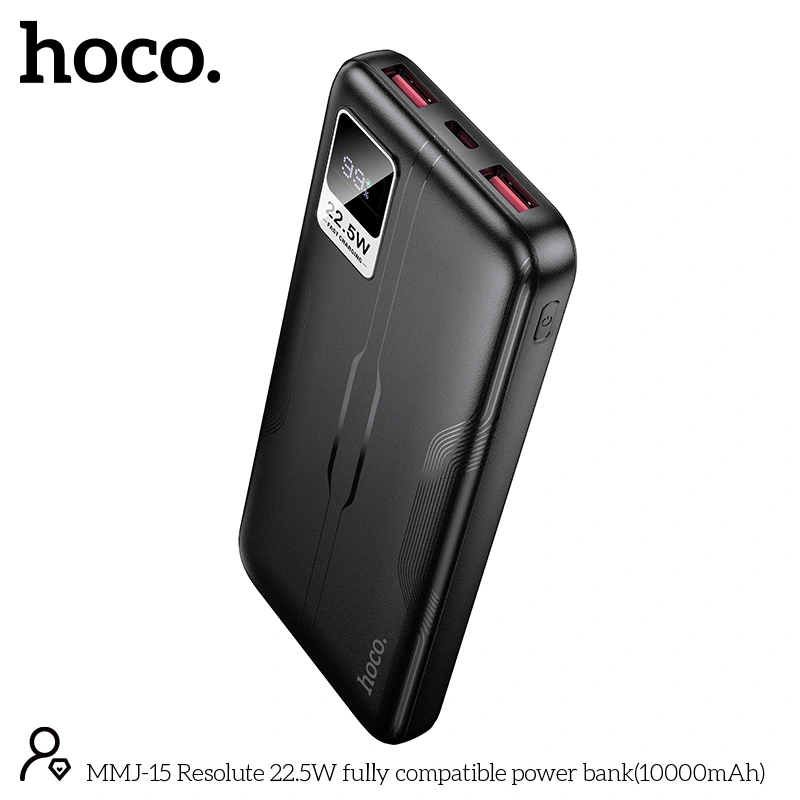 Hoco MMJ15 Resolute 22.5W Fast Charging Power Bank – 10000mAh Hoco MMJ15 Resolute 22.5W Fast Charging Power Bank – 10000mAh - Image 1