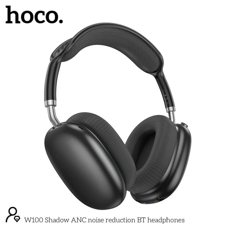 Hoco W100 Shadow ANC Bluetooth Headphones Hoco W100 Shadow ANC Bluetooth Headphones - Image 1
