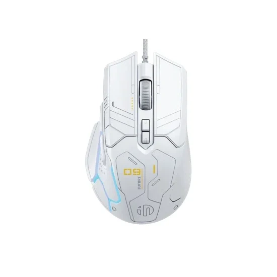 Inphic PG9 AI Design Wired Gaming Mouse – White Inphic PG9 AI Design Wired Gaming Mouse – White - Image 1