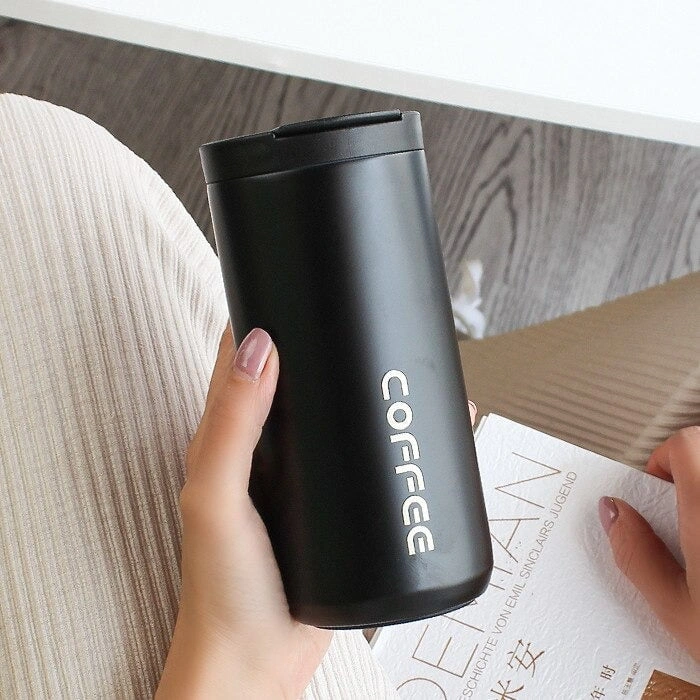 Insulated Thermal Vacuum Coffee Flask -Black Color Insulated Thermal Vacuum Coffee Flask -Black Color - Image 1