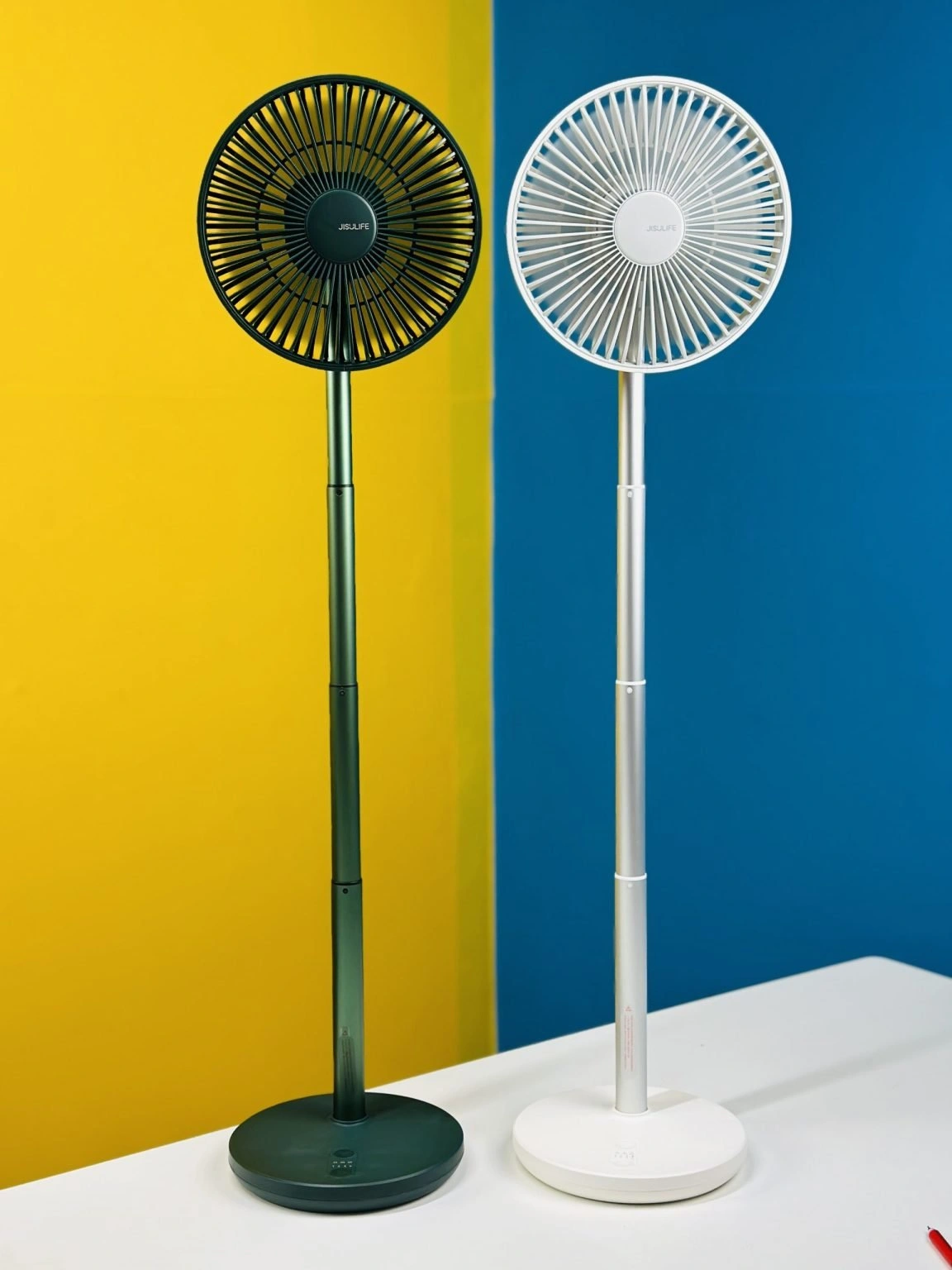 JISULIFE FA13P Rechargeable Desk Fan 8000mAh- Green Color JISULIFE FA13P Rechargeable Desk Fan 8000mAh- Green Color - Image 1