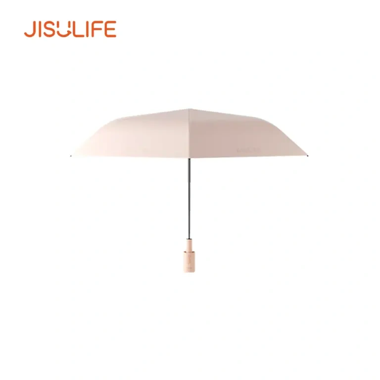 JISULIFE FA52 Umbrella With Cooling Fan – Pink Color JISULIFE FA52 Umbrella With Cooling Fan – Pink Color - Image 1