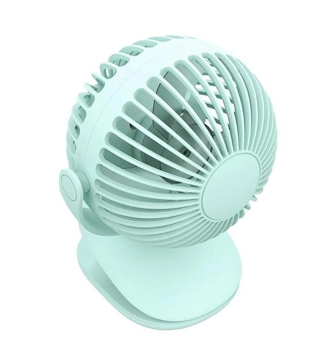 NEW!! mini Clip Fan 360 Degree Rotation Rechargeable Fan (WiWu FS03)- Light Green Color NEW!! mini Clip Fan 360 Degree Rotation Rechargeable Fan (WiWu FS03)- Light Green Color - Image 1