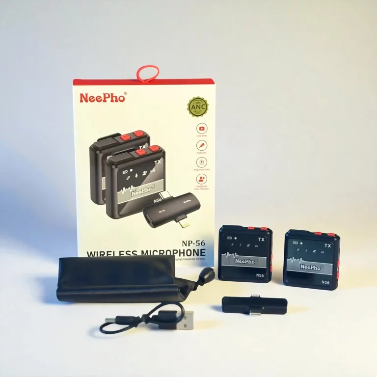 NeePho NP-56 Type C and Lightning Two-in-One Wireless Microphone NeePho NP-56 Type C and Lightning Two-in-One Wireless Microphone - Image 1