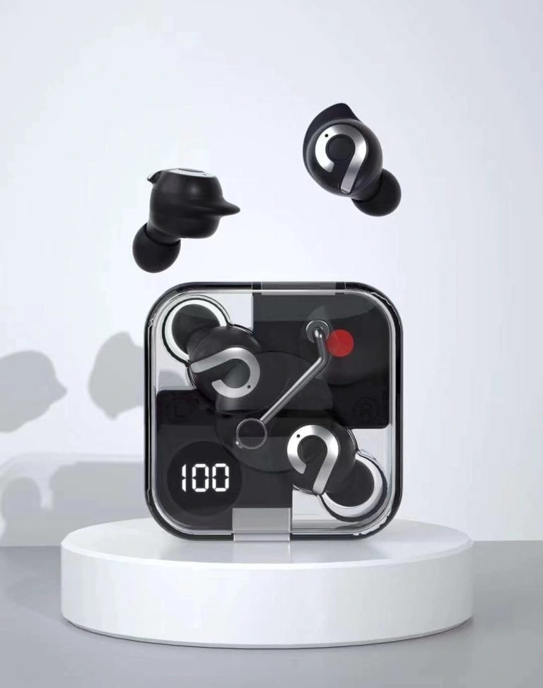 P61 Pro Transparent TWS Earbuds – Black Color P61 Pro Transparent TWS Earbuds – Black Color - Image 1