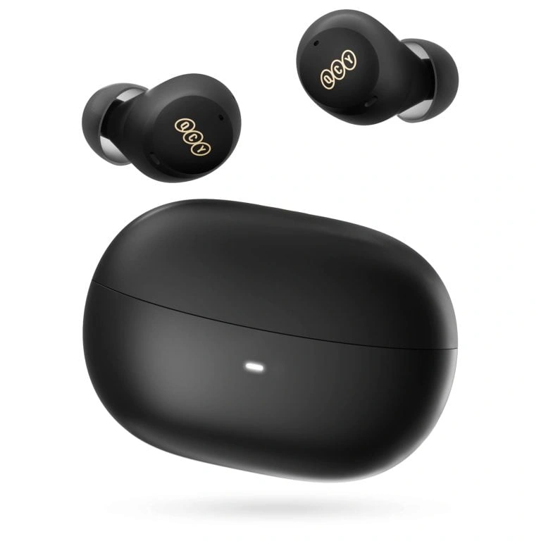 QCY HT07 ANC TWS Earbuds (Best Deal) – Black Color QCY HT07 ANC TWS Earbuds (Best Deal) – Black Color - Image 1