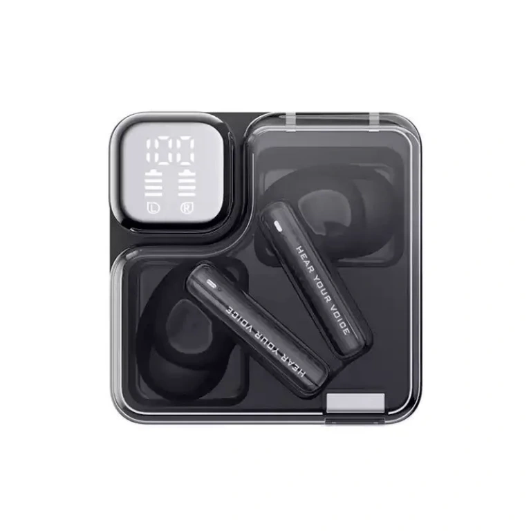 QCY MeloBuds Neo T31 Transparent TWS – Black QCY MeloBuds Neo T31 Transparent TWS – Black - Image 1