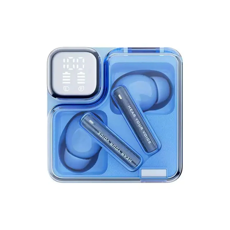 QCY MeloBuds Neo T31 Transparent TWS – Blue QCY MeloBuds Neo T31 Transparent TWS – Blue - Image 1