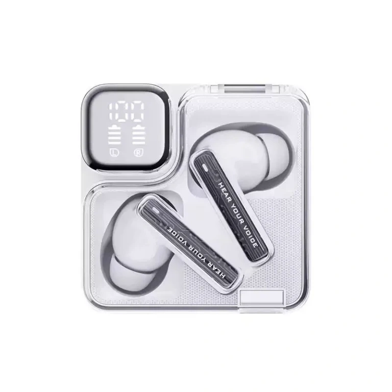 QCY MeloBuds Neo T31 Transparent TWS – White QCY MeloBuds Neo T31 Transparent TWS – White - Image 1