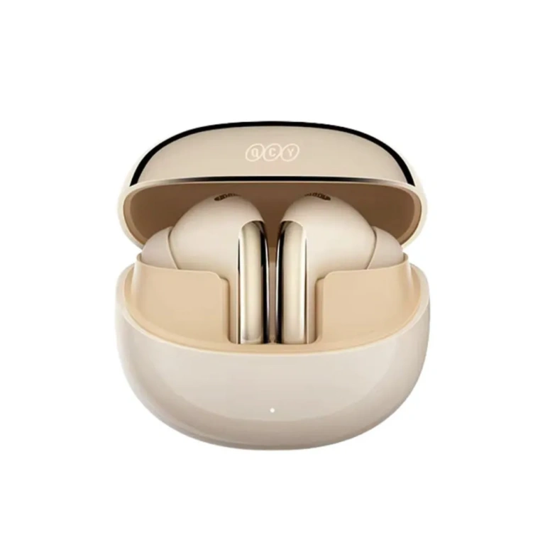 Qcy HT08 Melobuds Pro ANC LDAC Earbuds – Gold Qcy HT08 Melobuds Pro ANC LDAC Earbuds – Gold - Image 1