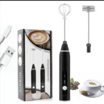 Rechargeable Handheld 3-Speed Adjustable Milk Frother