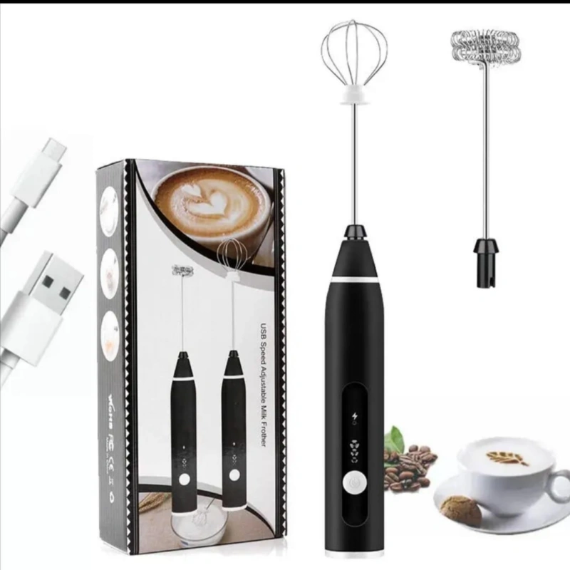 Rechargeable Handheld 3-Speed Adjustable Milk Frother Rechargeable Handheld 3-Speed Adjustable Milk Frother - Image 1