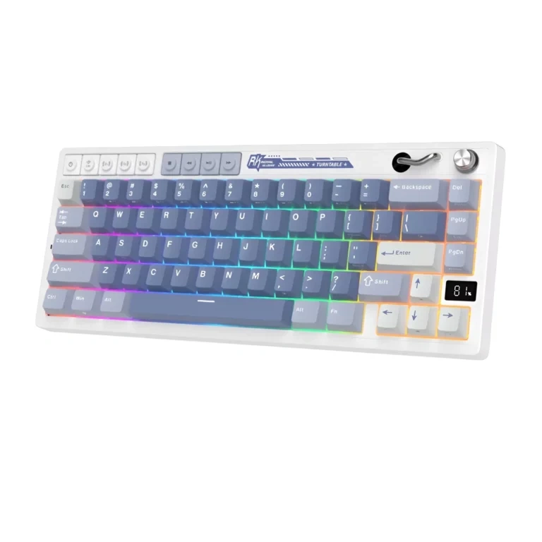 Royal Kludge RK M65 Tri-Mode Wireless RGB Mechanical Keyboard – Ocean Blue Royal Kludge RK M65 Tri-Mode Wireless RGB Mechanical Keyboard – Ocean Blue - Image 1