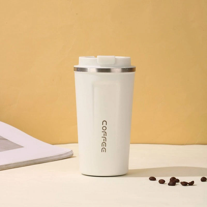 Stainless Steel Coffee Mug – White Color Stainless Steel Coffee Mug – White Color - Image 1