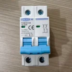 TOMZN 2P DC Circuit Breaker 32A- 12V-1000V Wide RangeDC MCB for PV System (TOMZN TOB7Z-63)
