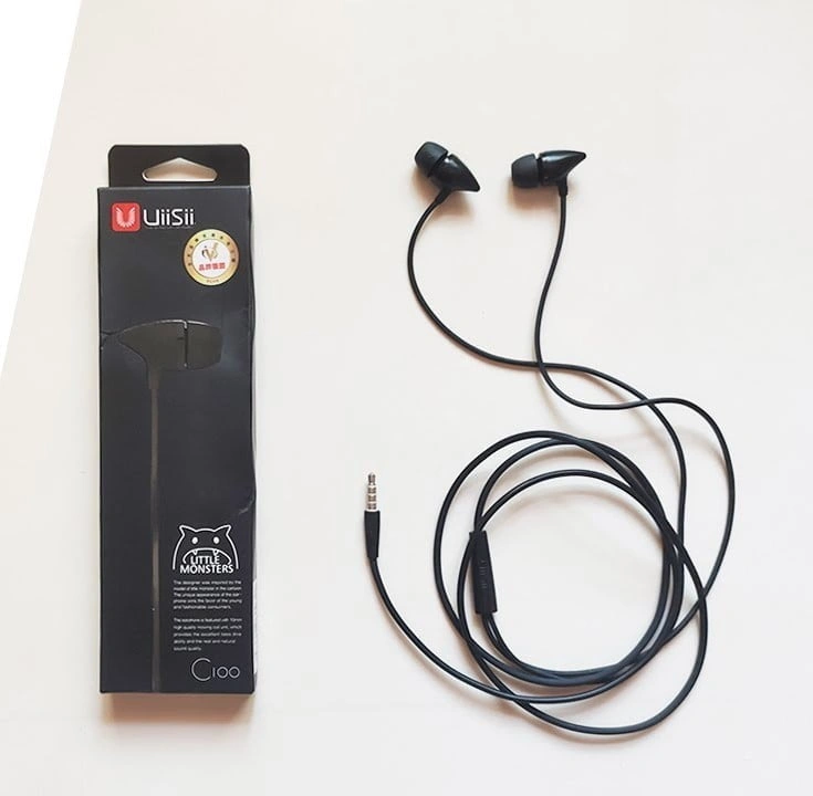 UiiSii C100 Earphone – Black Color UiiSii C100 Earphone – Black Color - Image 1