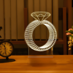 GearUP Acrylic Multicolor Night Lamp (Only Acrylic) Diamond Ring – 20 pcs