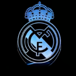 GearUP Acrylic Multicolor Night Lamp (Only Acrylic) Real Madrid FC – 20 pcs