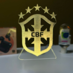 GearUP Acrylic Multicolor Night Lamp (Only Acrylic) Brazil Football Team Logo -20 pcs