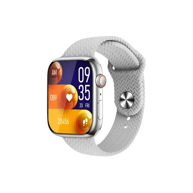 WS-S9 MAX Smartwatch with AMOLED Display and 2 Strap – Silver Color WS-S9 MAX Smartwatch with AMOLED Display and 2 Strap – Silver Color - Image 1