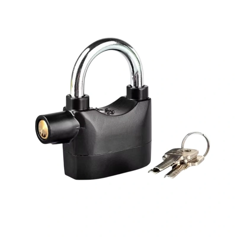 Waterproof Stainless Steel Siren Alarm Lock Anti-Theft Padlock for Motorcycle, Bike, and Home Security Waterproof Stainless Steel Siren Alarm Lock Anti-Theft Padlock for Motorcycle, Bike, and Home Security - Image 1
